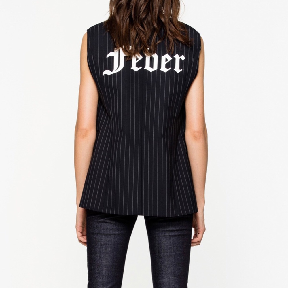 Zadig & Voltaire Vex striped waistcoat - Picture 2 of 8